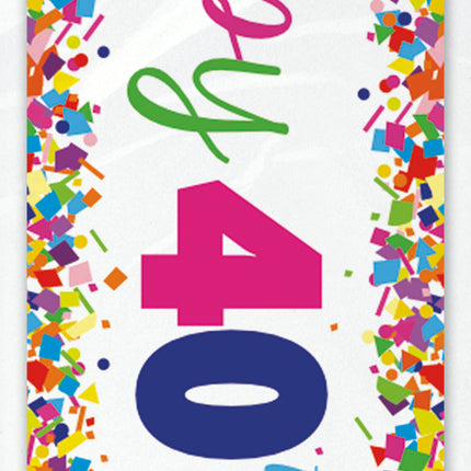 Happy Birthday Banner 40 Jaar 2,74m