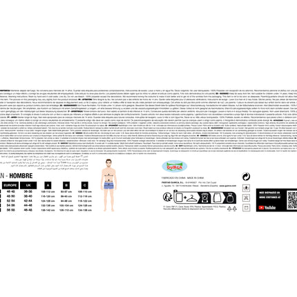 Hippie 60S Kostuum Bruin Wit Heren
