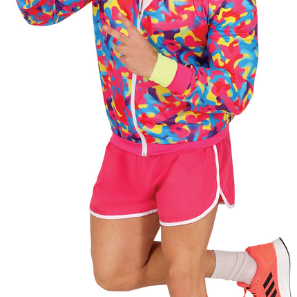 Neon 80S Kostuum Gekleurd Heren