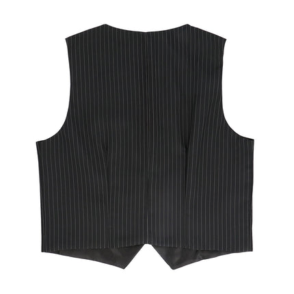 Gilet Pinstripe zwart (L/XL)