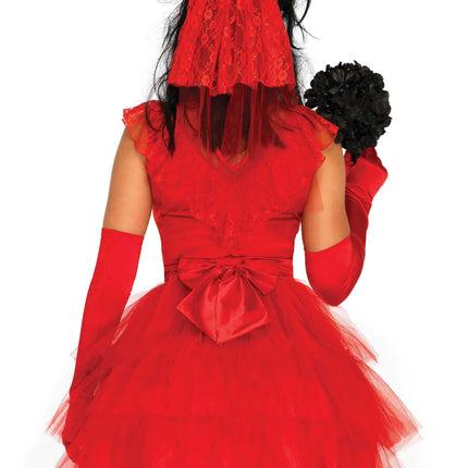 Beetlejuice Jurk Rood Dames