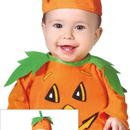 Pompoen Halloween Kostuum Baby Oranje