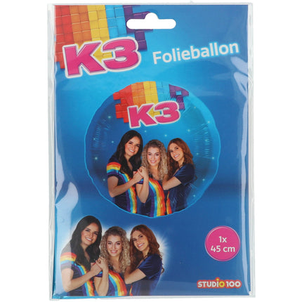 Folieballon K3 - 45cm Leeg