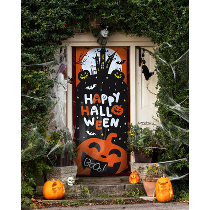 Deurgordijn Happy Halloween Halloween BoOo! 2,15m