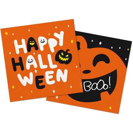 Halloween Servetten Halloween BoOo! 33cm 20st