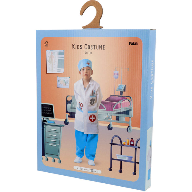 Folat Dokterpak Met Operatiemuts Jongen