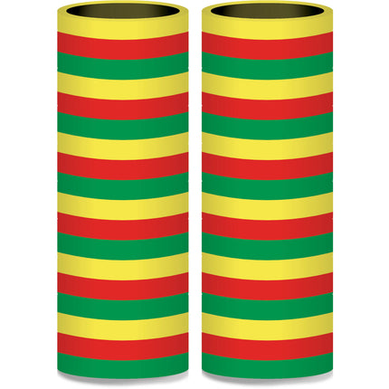 Serpentines Rood-Geel-Groen 4m - 2 stuks