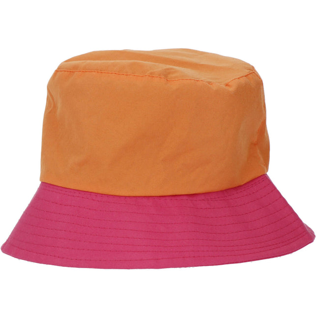 Vissershoed Colorblock Oranje/Roze