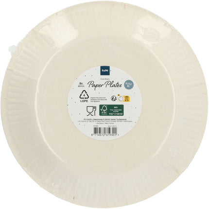 Papieren Borden - Dino Roars - 23 cm - 8 stuks