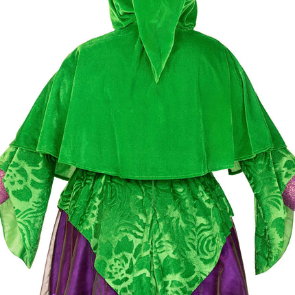 Heks Jurk Paars Groen Dames