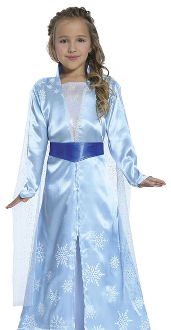 Ijsprinsessenjurk Elsa Kind Blauw