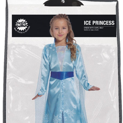 Ijsprinsessenjurk Elsa Kind Blauw