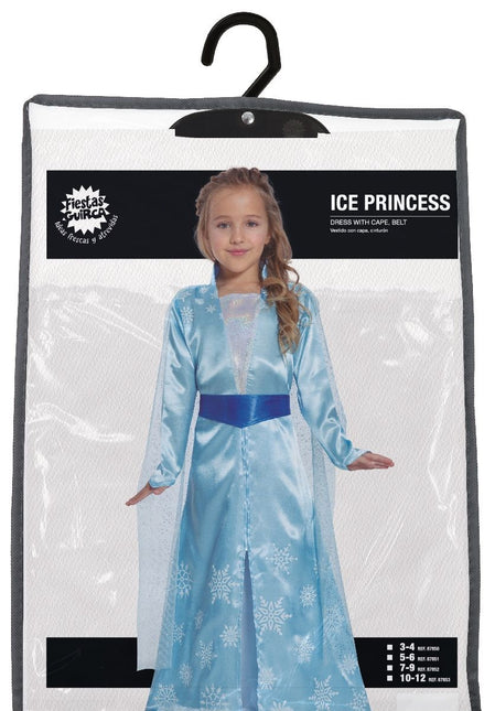 Ijsprinsessenjurk Elsa Kind Blauw