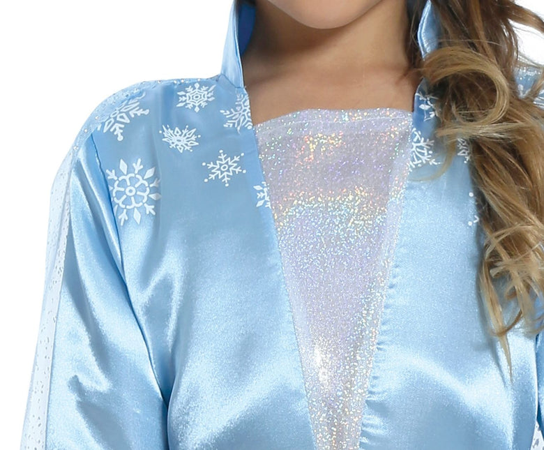 Ijsprinsessenjurk Elsa Kind Blauw
