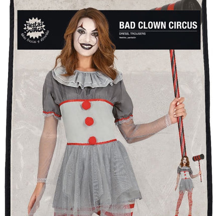 Killer clown Halloween Kostuum Dames