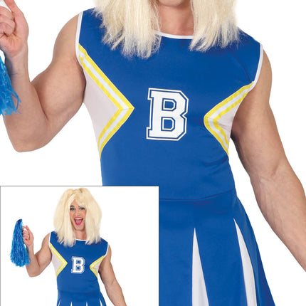 Cheerleader Pak Blauw Heren