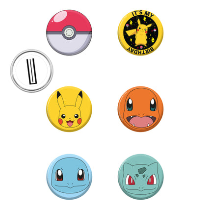 Pokemon Button 3,5cm 8st