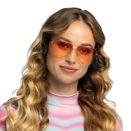Hartjes Bril Oranje Groovy