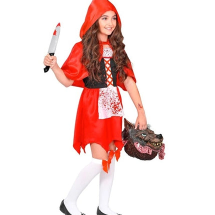 Halloween Jurk Rood Kind Zombie Roodkapje