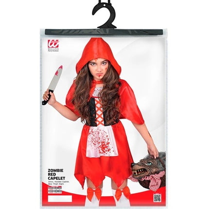 Halloween Jurk Rood Kind Zombie Roodkapje