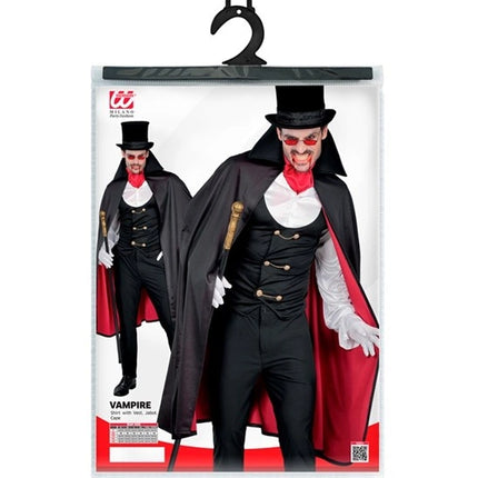 Halloween Kostuum Rood Zwart Vampier 4 delig