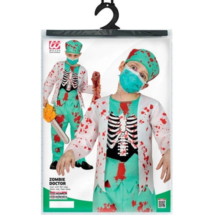 Halloween Kostuum Kind Zombie Dokter Bloed