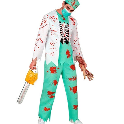 Halloween Kostuum Heren Zombie Dokter Bloed