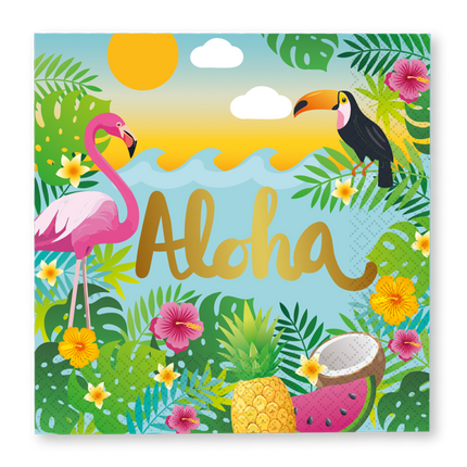 Hawaii Servetten Aloha 33cm 20st