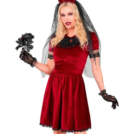 Halloween Jurk Dames Gothic Vampierbruid