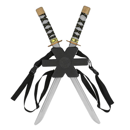 Set 2 ninjazwaarden met houder (52 cm)