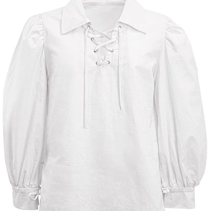 WIT HISTORISCH KARAKTER SHIRT