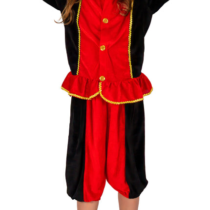 Pietenpakje Kind Rood/Zwart