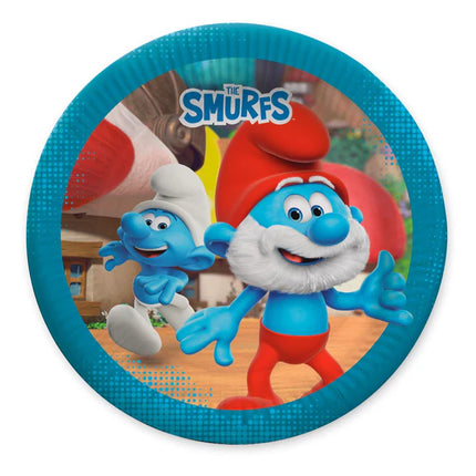 Smurfen Borden 23cm 8st