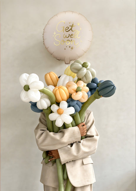 Folie ballon rond ‘'Beterschap’', 35x35 cm, mix Leeg