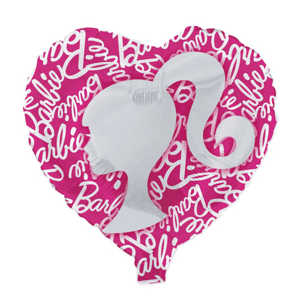 Barbie Helium Ballon Hart 45cm Leeg