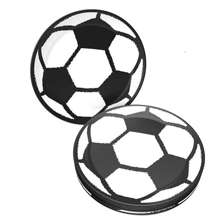 Voetbal Borden Zwart Wit Papier 23cm 8st