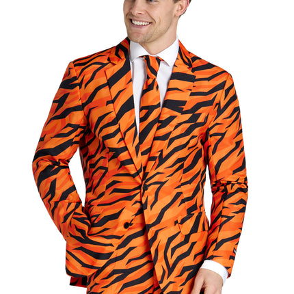 Tijger Kostuum Heren Oranje 3-delig