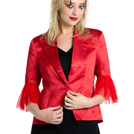 Harley Quinn Blazer Dames Rood