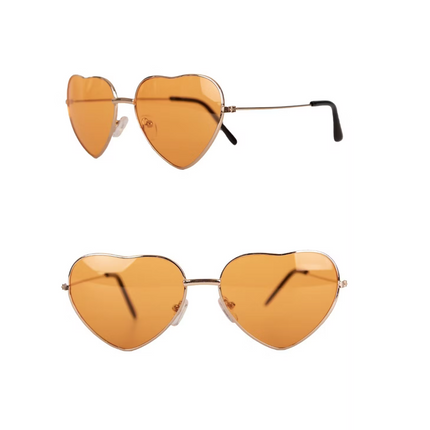 Hartjes Bril Oranje One Size