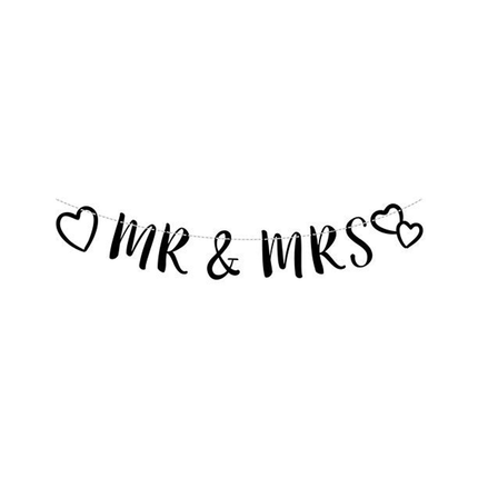 Bruiloft Letterslinger Mr&Mrs 2,5m