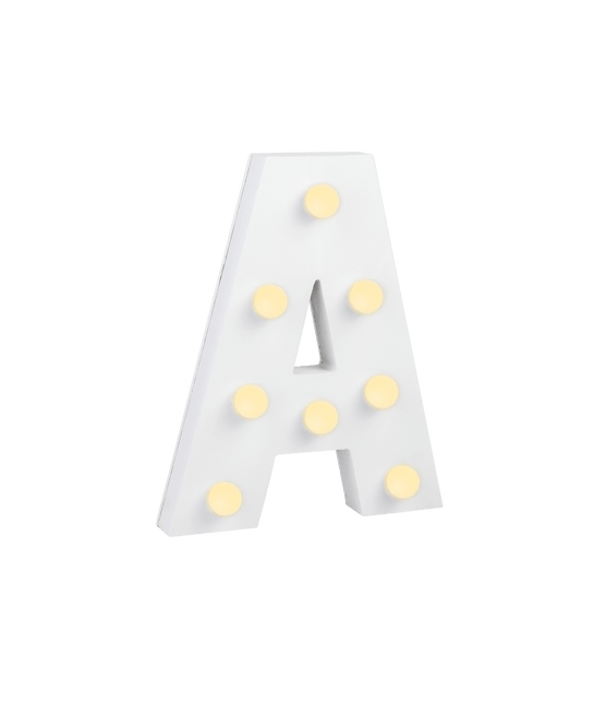 A Licht Letter 16,5cm van Paper Dreams koop je bij Partywinkel