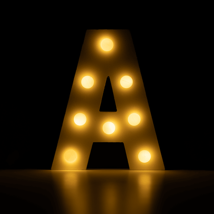 A Licht Letter 16,5cm van Paper Dreams koop je bij Partywinkel