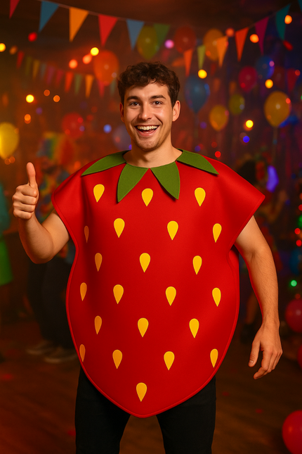 Aardbei Kostuum Rood