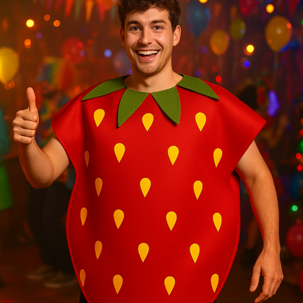 Aardbei Kostuum Rood