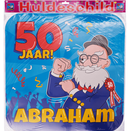 Abraham Deurbord Cartoon 50cm van Paper Dreams koop je bij Partywinkel
