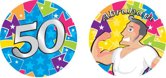 Abraham Onderzetters 10cm 10st van Haza Witbaard koop je bij Partywinkel