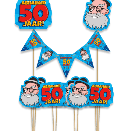 Abraham Taarttopper 30cm van Paper Dreams koop je bij Partywinkel