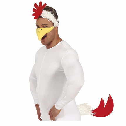 Accessoireset Kip 3 - delig van Fiestas Guirca koop je bij Partywinkel