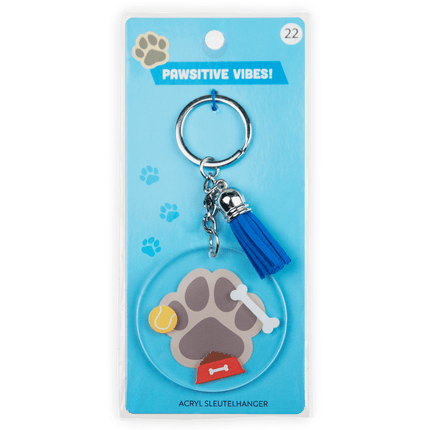 Acryl sleutelhanger Hond van Paper Dreams koop je bij Partywinkel