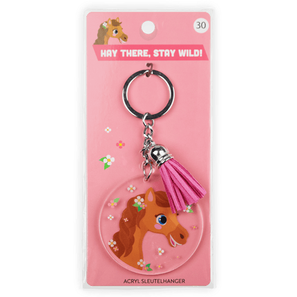 Acryl Sleutelhanger Paard van Paper Dreams koop je bij Partywinkel